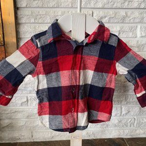 12 mos Button Up Flannel